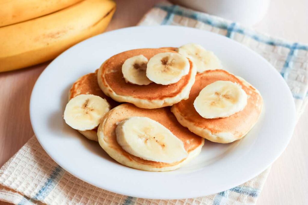 panqueca com banana